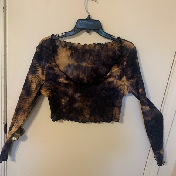 Ribbed tie dye crop top - Picture 4 of 4